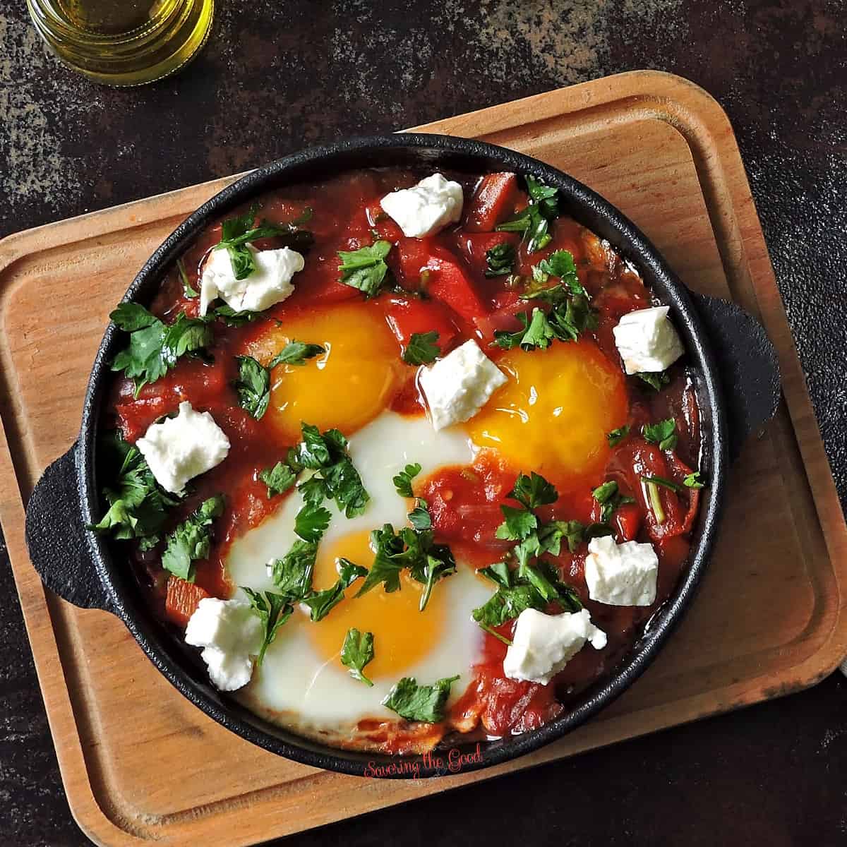 Œufs à la tomate fraîche
